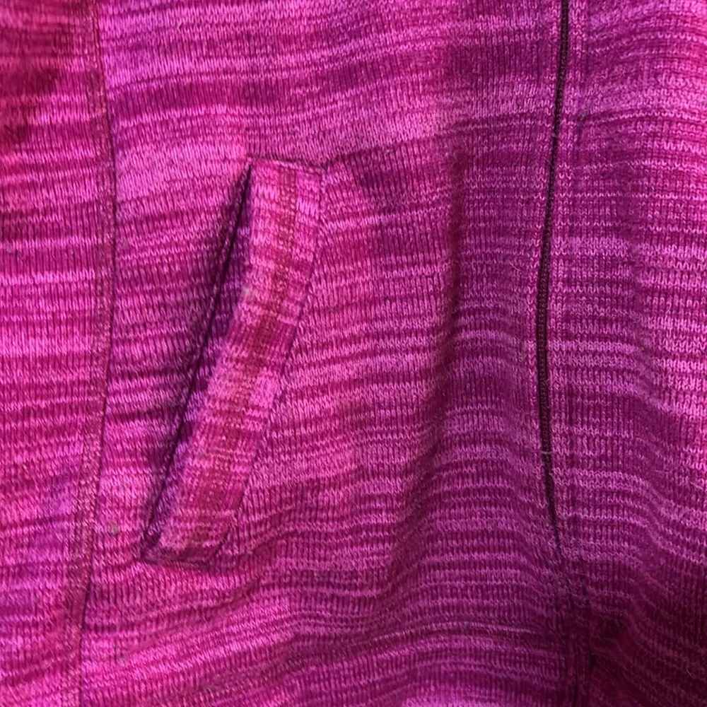 North Face hot pink hooded jacked size M